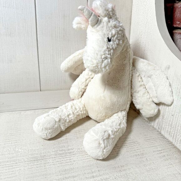 Jellycat Lallagie Unicorn Cream Stuffed Plush Toy Animal Mystical Rare Retired - Picture 1 of 16